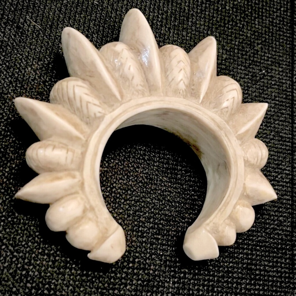 PAMELA LOVE Rare Resin Tribal Spiked Cuff